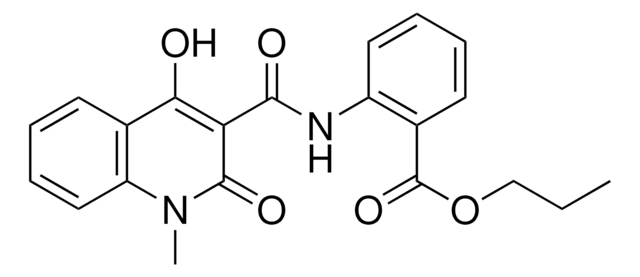 2-((4-HO-1-ME-2-OXO-1,2-2H-QUINOLINE-3-CARBONYL)-AMINO)-BENZOIC ACID PR ESTER AldrichCPR