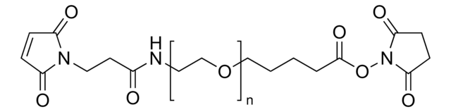 Poly(ethylene glycol) (N-hydroxysuccinimide 5-pentanoate) ether N&#8242;-(3-maleimidopropionyl)aminoethane average Mn 4,000
