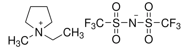 1-乙基-1-甲基吡咯烷鎓双(三氟甲基磺酰基)亚胺 &#8805;99%, H2O &lt;500&#160;ppm
