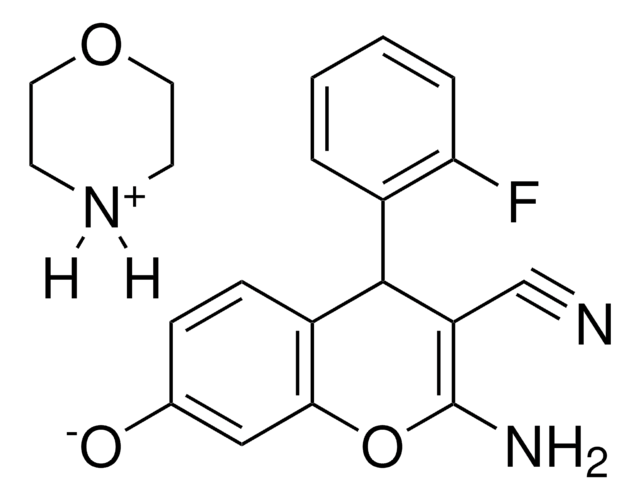 MORPHOLIN-4-IUM 2-AMINO-3-CYANO-4-(2-FLUOROPHENYL)-4H-CHROMEN-7-OLATE AldrichCPR
