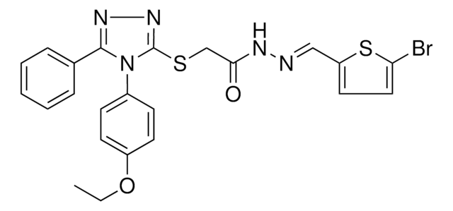 N'-[(E)-(5-BROMO-2-THIENYL)METHYLIDENE]-2-{[4-(4-ETHOXYPHENYL)-5-PHENYL-4H-1,2,4-TRIAZOL-3-YL]SULFANYL}ACETOHYDRAZIDE AldrichCPR