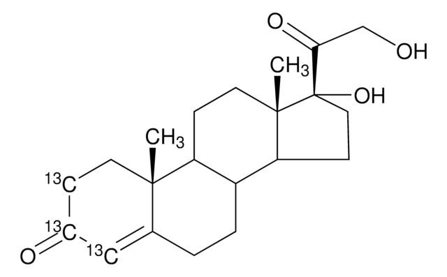 11-Deoxycortisol-2,3,4-13C3 solution 100&#160;&#956;g/mL in methanol, &#8805;98 atom % 13C, &#8805;97% (CP)