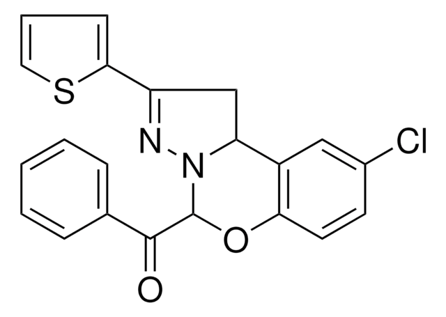 [9-CHLORO-2-(2-THIENYL)-1,10B-DIHYDROPYRAZOLO[1,5-C][1,3]BENZOXAZIN-5-YL](PHENYL)METHANONE AldrichCPR