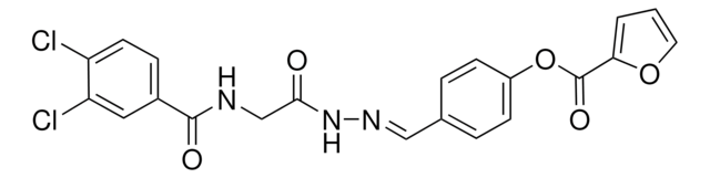 4-(2-(((3,4-DICHLOROBENZOYL)AMINO)ACETYL)CARBOHYDRAZONOYL)PHENYL 2-FUROATE AldrichCPR