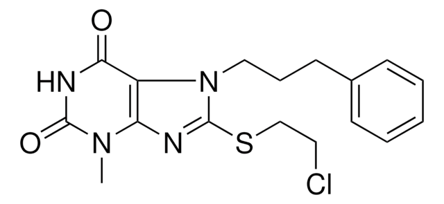 8-(2-CL-ETHYLSULFANYL)-3-METHYL-7-(3-PHENYL-PROPYL)-3,7-DIHYDRO-PURINE-2,6-DIONE AldrichCPR