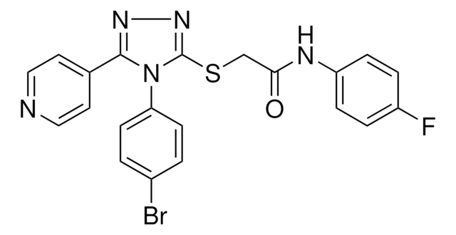 2-{[4-(4-BROMOPHENYL)-5-(4-PYRIDINYL)-4H-1,2,4-TRIAZOL-3-YL]SULFANYL}-N-(4-FLUOROPHENYL)ACETAMIDE AldrichCPR