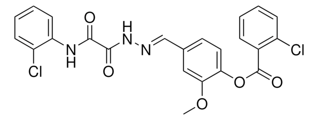 4-(2-((2-CL-ANILINO)(OXO)AC)CARBOHYDRAZONOYL)-2-METHOXYPHENYL 2-CHLOROBENZOATE AldrichCPR
