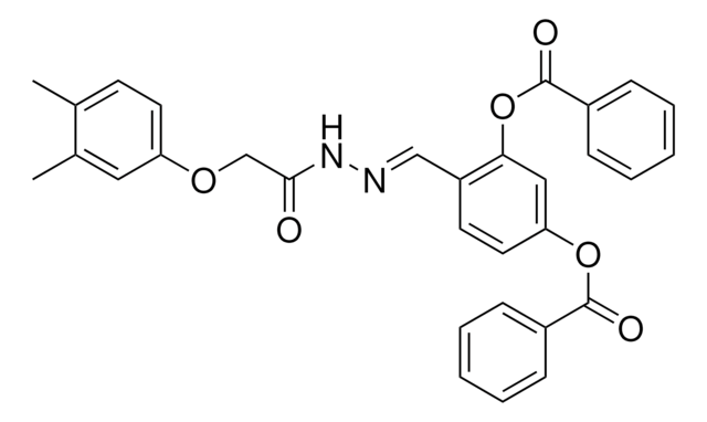 5-(BENZOYLOXY)-2-(2-((3,4-DIMETHYLPHENOXY)AC)CARBOHYDRAZONOYL)PHENYL BENZOATE AldrichCPR