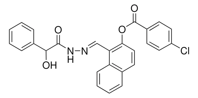 1-(2-(HYDROXY(PHENYL)ACETYL)CARBOHYDRAZONOYL)-2-NAPHTHYL 4-CHLOROBENZOATE AldrichCPR