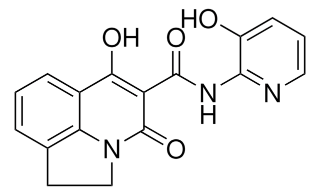 6-HYDROXY-N-(3-HYDROXY-2-PYRIDINYL)-4-OXO-1,2-DIHYDRO-4H-PYRROLO[3,2,1-IJ]QUINOLINE-5-CARBOXAMIDE AldrichCPR