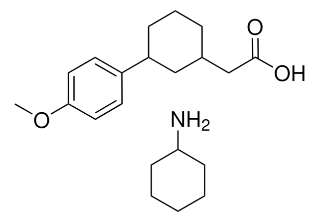 (3-(4-METHOXYPHENYL)CYCLOHEXYL)ACETIC ACID,CYCLOHEXANAMINE SALT AldrichCPR