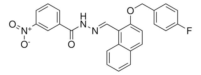 N'-((2-((4-FLUOROBENZYL)OXY)-1-NAPHTHYL)METHYLENE)-3-NITROBENZOHYDRAZIDE AldrichCPR
