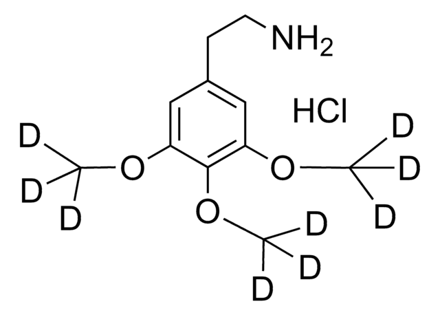 Mescaline-d9 hydrochloride 100&#160;&#956;g/mL in methanol (as free base), ampule of 1&#160;mL, certified reference material, Cerilliant&#174;