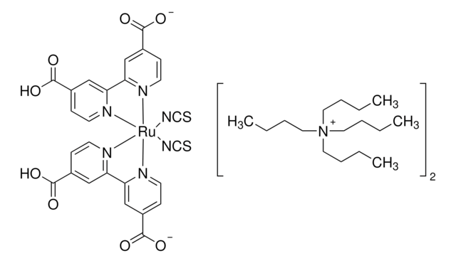 二-四丁铵顺式-双(异硫氰基)双(2,2′-联吡啶-4,4′-二羧基)钌(II) 95% (NMR)