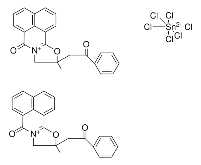 BIS[10-METHYL-7-OXO-10-(2-OXO-2-PHENYLETHYL)-7H,9H,10H-BENZO[DE][1,3]OXAZOLO[2,3-A]ISOQUINOLIN-8-IUM] HEXACHLOROSTANNATE(2-) AldrichCPR