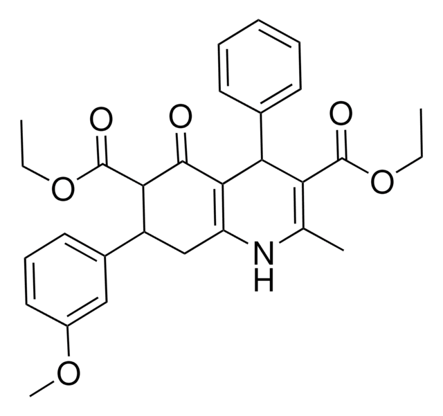 DIETHYL 7-(3-METHOXYPHENYL)-2-METHYL-5-OXO-4-PHENYL-1,4,5,6,7,8-HEXAHYDRO-3,6-QUINOLINEDICARBOXYLATE AldrichCPR