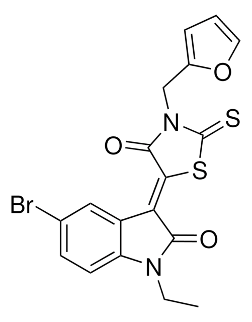 (3Z)-5-BROMO-1-ETHYL-3-[3-(2-FURYLMETHYL)-4-OXO-2-THIOXO-1,3-THIAZOLIDIN-5-YLIDENE]-1,3-DIHYDRO-2H-INDOL-2-ONE AldrichCPR