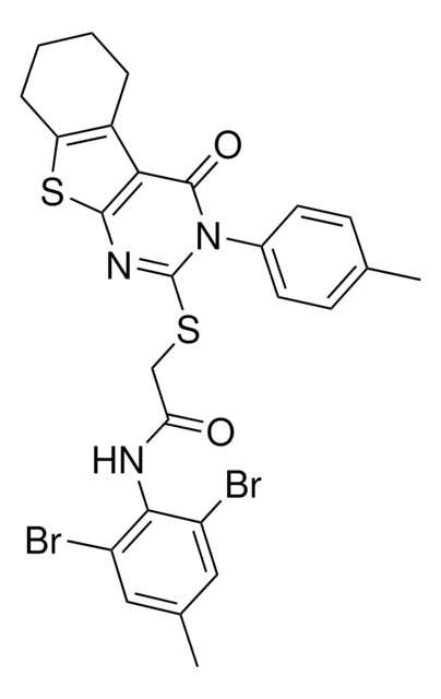 N-(2,6-DIBROMO-4-METHYLPHENYL)-2-{[3-(4-METHYLPHENYL)-4-OXO-3,4,5,6,7,8-HEXAHYDRO[1]BENZOTHIENO[2,3-D]PYRIMIDIN-2-YL]SULFANYL}ACETAMIDE AldrichCPR