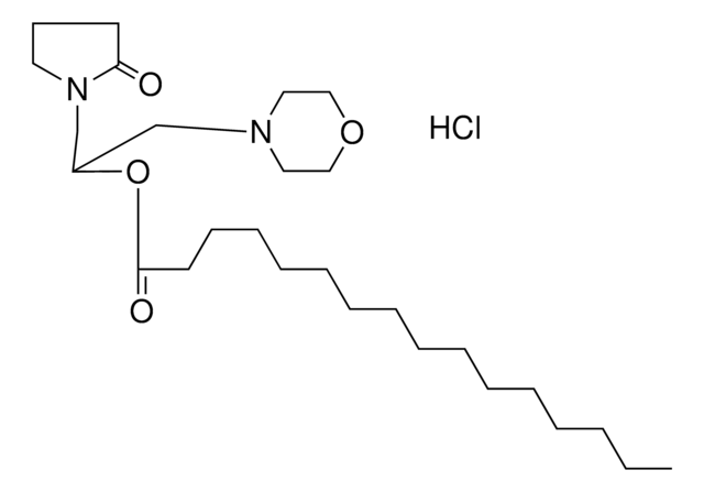 HEXADECANOIC ACID 1-MORPHOLIN-4-YLMETHYL-2-(2-OXO-PYRROLIDIN-1-YL)-ET ESTER, HCL AldrichCPR