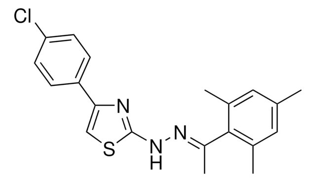 1-MESITYLETHANONE [4-(4-CHLOROPHENYL)-1,3-THIAZOL-2-YL]HYDRAZONE AldrichCPR