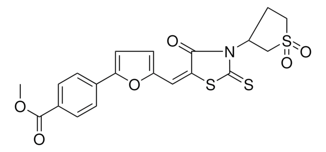 METHYL 4-(5-{(E)-[3-(1,1-DIOXIDOTETRAHYDRO-3-THIENYL)-4-OXO-2-THIOXO-1,3-THIAZOLIDIN-5-YLIDENE]METHYL}-2-FURYL)BENZOATE AldrichCPR