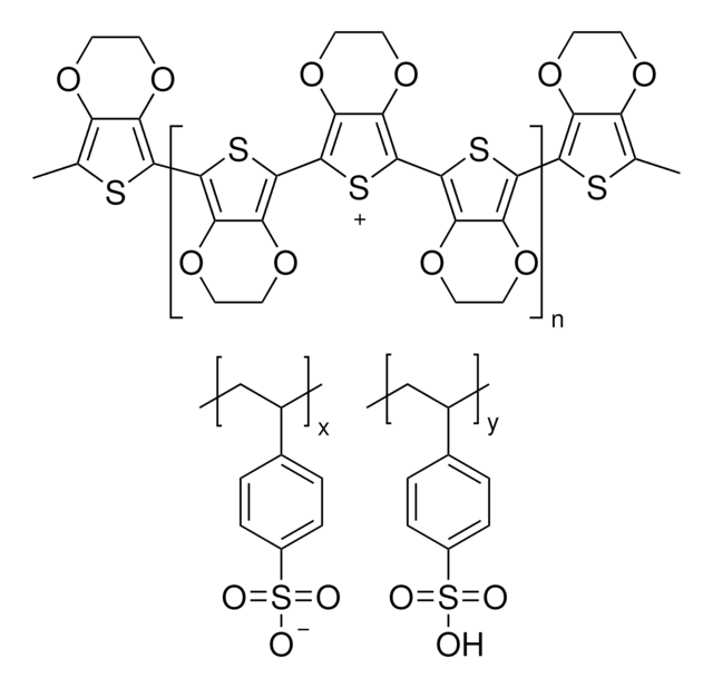 聚乙撑二氧噻吩-聚 苯乙烯磺酸盐 1.3&#160;wt % dispersion in H2O, conductive grade