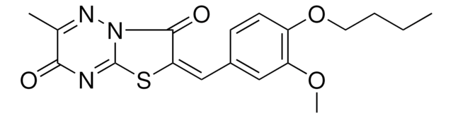 (2E)-2-(4-BUTOXY-3-METHOXYBENZYLIDENE)-6-METHYL-7H-[1,3]THIAZOLO[3,2-B][1,2,4]TRIAZINE-3,7(2H)-DIONE AldrichCPR
