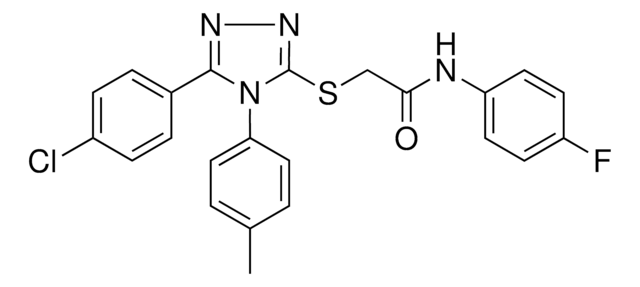 2-((5-(4-CL-PH)-4-(4-ME-PH)-4H-1,2,4-TRIAZOL-3-YL)THIO)-N-(4-F-PHENYL)ACETAMIDE AldrichCPR