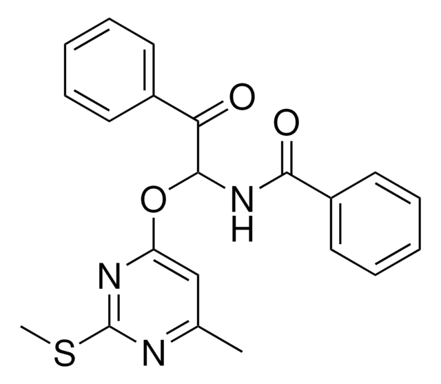 N-(1-((6-METHYL-2-(METHYLTHIO)-4-PYRIMIDINYL)OXY)-2-OXO-2-PHENYLETHYL)BENZAMIDE AldrichCPR