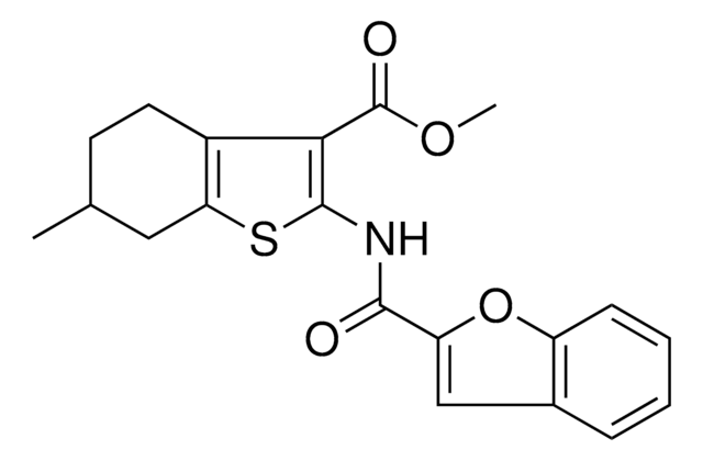 METHYL 2-[(1-BENZOFURAN-2-YLCARBONYL)AMINO]-6-METHYL-4,5,6,7-TETRAHYDRO-1-BENZOTHIOPHENE-3-CARBOXYLATE AldrichCPR