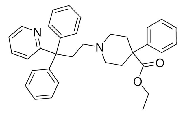 Ethyl 1-[3,3-diphenyl-3-(2-pyridinyl)propyl]-4-phenyl-4-piperidinecarboxylate AldrichCPR