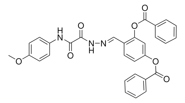 5-(BENZOYLOXY)-2-(2-((4-METHOXYANILINO)(OXO)AC)CARBOHYDRAZONOYL)PHENYL BENZOATE AldrichCPR