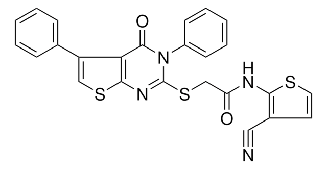N-(3-CYANO-2-THIENYL)-2-[(4-OXO-3,5-DIPHENYL-3,4-DIHYDROTHIENO[2,3-D]PYRIMIDIN-2-YL)SULFANYL]ACETAMIDE AldrichCPR