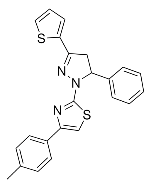4-(4-METHYLPHENYL)-2-[5-PHENYL-3-(2-THIENYL)-4,5-DIHYDRO-1H-PYRAZOL-1-YL]-1,3-THIAZOLE AldrichCPR