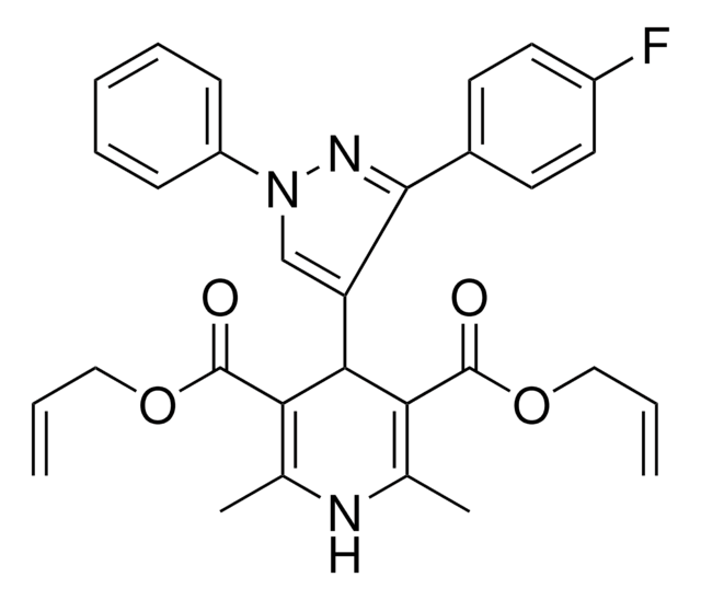 DIALLYL 4-[3-(4-FLUOROPHENYL)-1-PHENYL-1H-PYRAZOL-4-YL]-2,6-DIMETHYL-1,4-DIHYDRO-3,5-PYRIDINEDICARBOXYLATE AldrichCPR