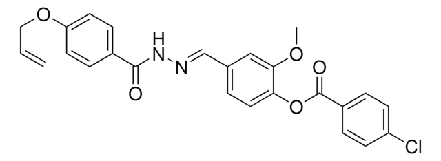 4-(2-(4-(ALLYLOXY)BENZOYL)CARBOHYDRAZONOYL)-2-METHOXYPHENYL 4-CHLOROBENZOATE AldrichCPR