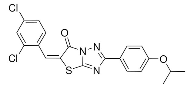 (5E)-5-(2,4-DICHLOROBENZYLIDENE)-2-(4-ISOPROPOXYPHENYL)[1,3]THIAZOLO[3,2-B][1,2,4]TRIAZOL-6(5H)-ONE AldrichCPR