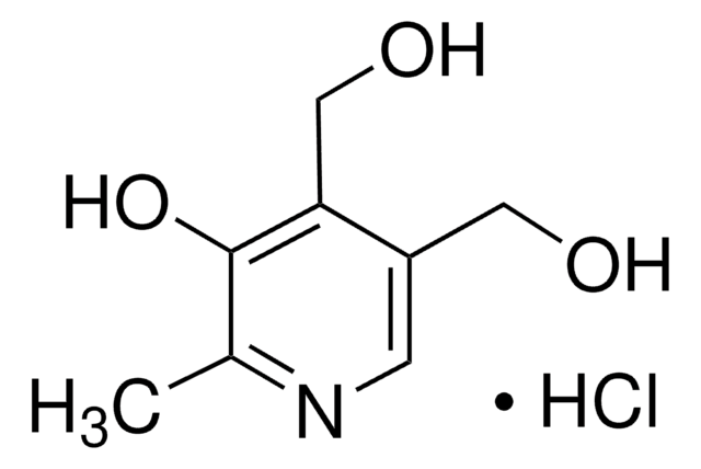 Pyridoxine hydrochloride certified reference material, TraceCERT&#174;, Manufactured by: Sigma-Aldrich Production GmbH, Switzerland