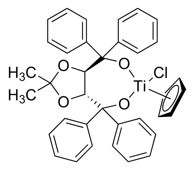 Chlorocyclopentadienyl[(4R,5R)-2,2-dimethyl-&#945;,&#945;,&#945;&#8242;,&#945;&#8242;-tetraphenyl-1,3-dioxolane-4,5-dimethanolato]titanium 97%