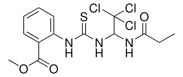 2-(3-(2,2,2-TRICHLORO-1-PROPIONYLAMINO-ET)-THIOUREIDO)-BENZOIC ACID METHYL ESTER AldrichCPR
