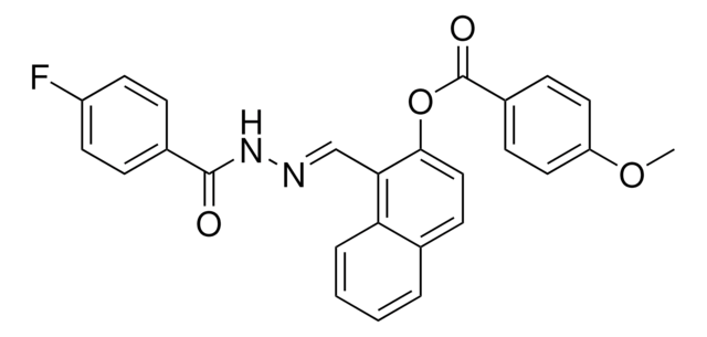 1-(2-(4-FLUOROBENZOYL)CARBOHYDRAZONOYL)-2-NAPHTHYL 4-METHOXYBENZOATE AldrichCPR