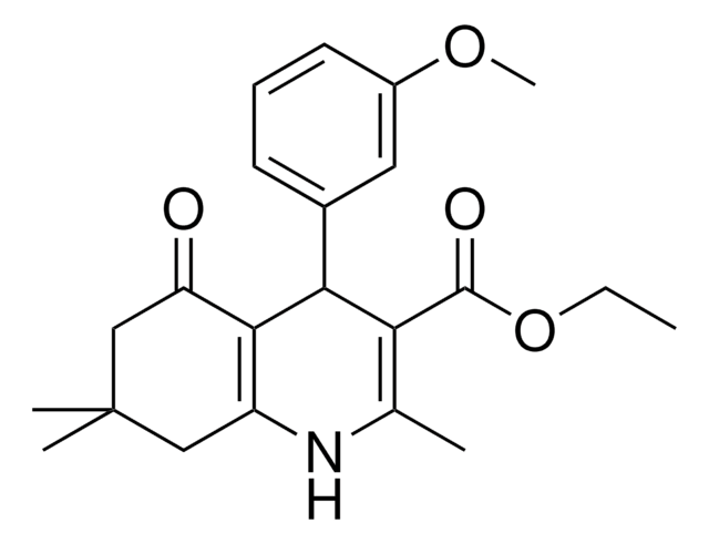 ETHYL 4-(3-METHOXYPHENYL)-2,7,7-TRIMETHYL-5-OXO-1,4,5,6,7,8-HEXAHYDRO-3-QUINOLINECARBOXYLATE AldrichCPR