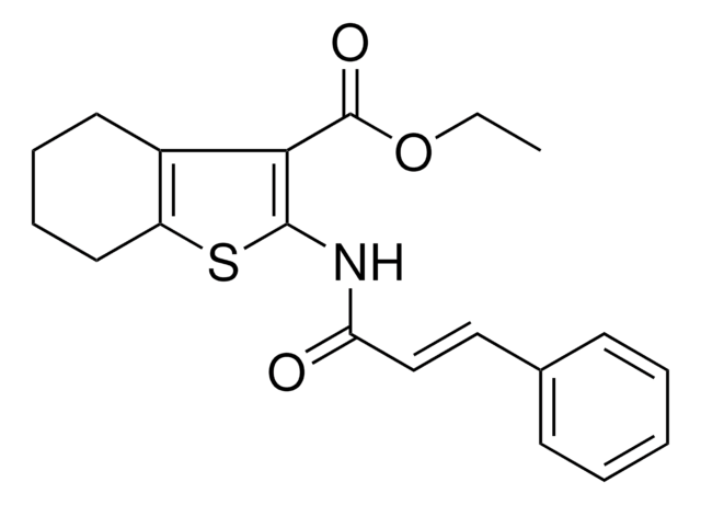 2-(3-PH-ACRYLOYLAMINO)-4,5,6,7-4H-BENZO(B)THIOPHENE-3-CARBOXYLIC ACID ET ESTER AldrichCPR