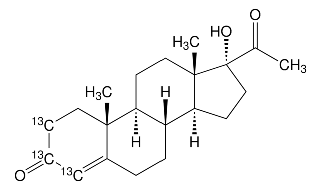 17&#945;-Hydroxyprogesterone-2,3,4-13C3 98 atom % 13C, 98% (CP)