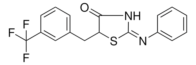2-(PHENYLIMINO)-5-(3-(TRIFLUOROMETHYL)BENZYL)-1,3-THIAZOLIDIN-4-ONE AldrichCPR