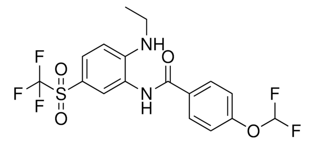 4-DIFLUOROMETHOXY-N-(2-ETHYLAMINO-5-(TRIFLUORO-METHANESULFONYL)-PH)-BENZAMIDE AldrichCPR