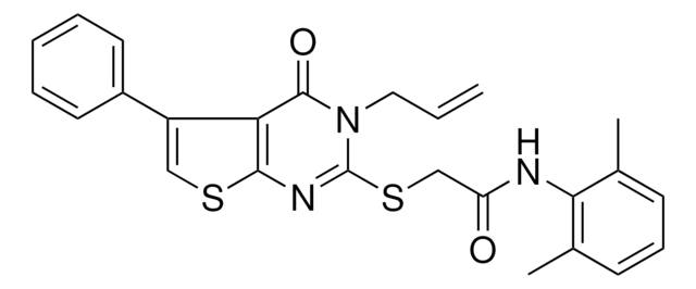 2-[(3-ALLYL-4-OXO-5-PHENYL-3,4-DIHYDROTHIENO[2,3-D]PYRIMIDIN-2-YL)SULFANYL]-N-(2,6-DIMETHYLPHENYL)ACETAMIDE AldrichCPR