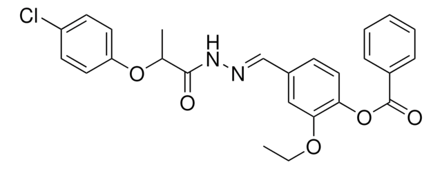 4-(2-(2-(4-CHLOROPHENOXY)PROPANOYL)CARBOHYDRAZONOYL)-2-ETHOXYPHENYL BENZOATE AldrichCPR