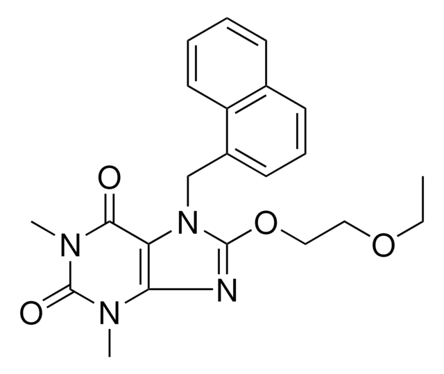8-(2-ETHOXYETHOXY)-1,3-DI-ME-7-(1-NAPHTHYL-ME)-3,7-DIHYDRO-1H-PURINE-2,6-DIONE AldrichCPR
