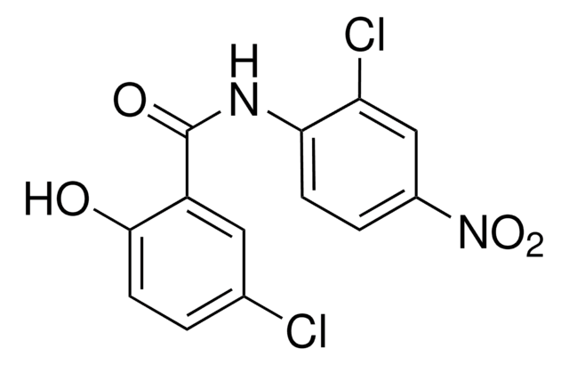 Niclosamide A salicylanilide anthelmintic drug that acts as a potent and selective Stat3- and Wnt-signaling pathway inhibitor.